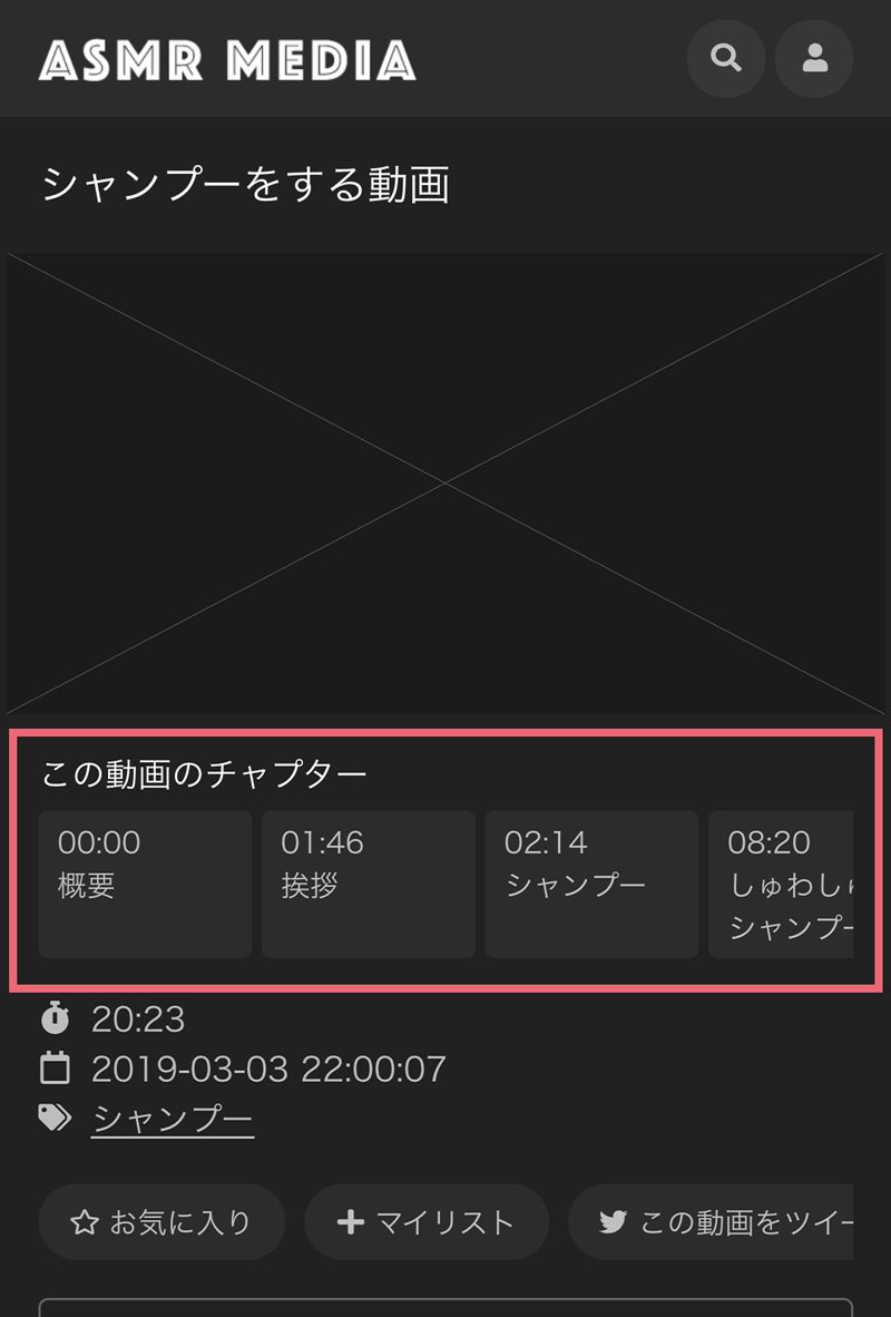 チャプター機能